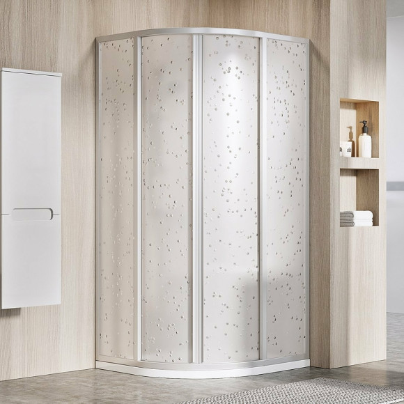 Душевой уголок Ravak Supernova SKCP4-90 90x90 3117OU0211 профиль Сатин витраж пластик Pearl Душевой уголок Ravak Supernova SKCP4-90 90x90 3117OU0211 профиль Сатин витраж пластик Pearl