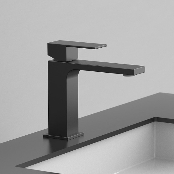 Смеситель для раковины Vincea Cube VBF-1C01MB Черный матовый