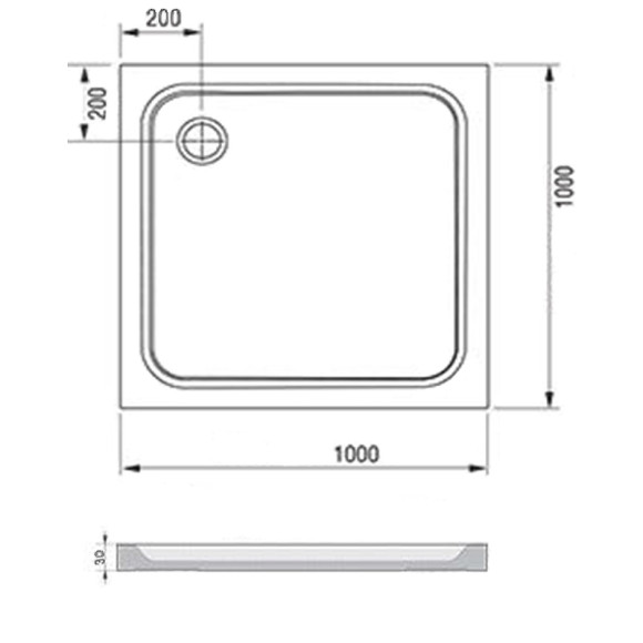 Душевой поддон из искусственного камня Ravak Perseus Pro Chrome 100х100 XA04AA01010 Белый Душевой поддон из искусственного камня Ravak Perseus Pro Chrome 100х100 XA04AA01010 Белый