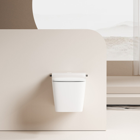 Унитаз биде Abber Rechteck AC1215S подвесной с сиденьем Микролифт Унитаз биде Abber Rechteck AC1215S подвесной с сиденьем Микролифт