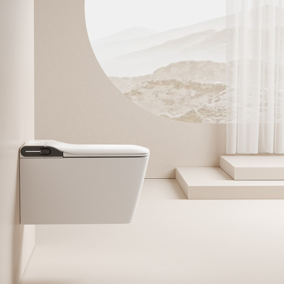 Унитаз биде Abber Rechteck AC1215S подвесной с сиденьем Микролифт Унитаз биде Abber Rechteck AC1215S подвесной с сиденьем Микролифт