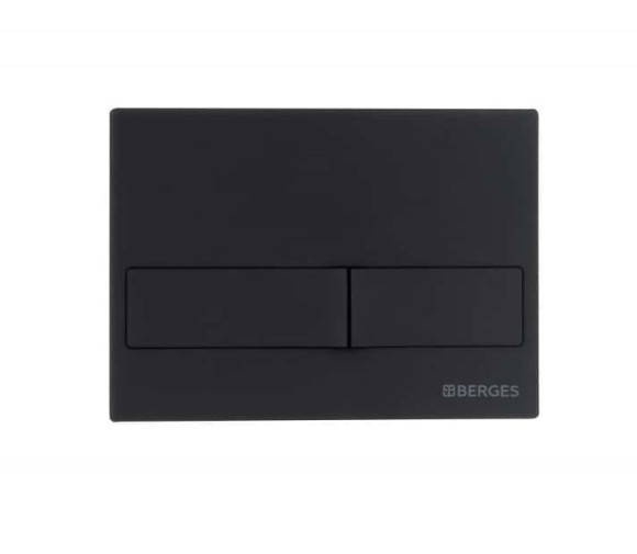 Комплект унитаза с инсталляцией Berges Ego Rimless 043232 с сиденьем Микролифт и Черной клавишей смыва