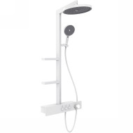 Душевая система AQUAme AQM8005W с термостатом Белая матовая