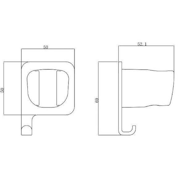 Держатель ручного душа Allen Brau Infinity 5.21B17-00 Хром Держатель ручного душа Allen Brau Infinity 5.21B17-00 Хром