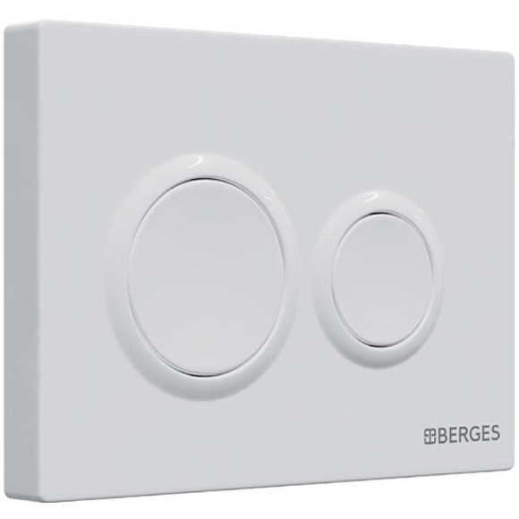 Комплект унитаза с инсталляцией Berges Novum 043239 с сиденьем Микролифт и Белой клавишей смыва