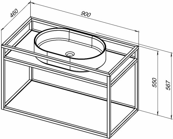 Консоль под раковину Allen Brau Liberty 90 1.33003.60 Медь браш Консоль под раковину Allen Brau Liberty 90 1.33003.60 Медь браш