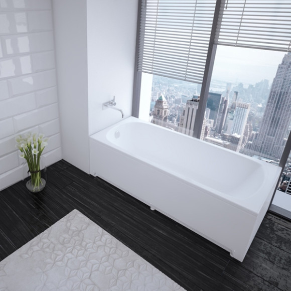 Акриловая ванна Aquatek Eco-friendly Ника 170x75 NIK170-0000001 без панелей, каркаса и слив-перелива