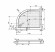 Душевой поддон из искусственного камня Эстет Омега 100х80 L ФР-00000768 Белый