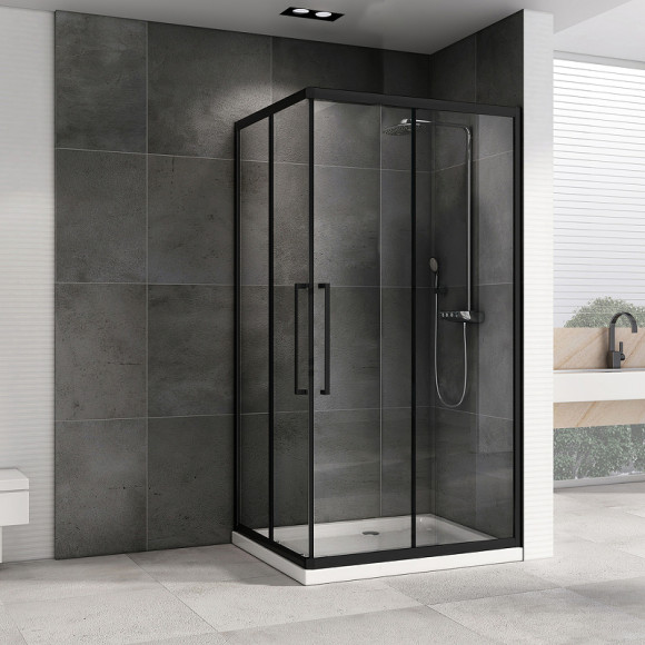 Душевой уголок Abber Schwarzer Diamant 120x80 AG02128BH профиль Черный стекло прозрачное Душевой уголок Abber Schwarzer Diamant 120x80 AG02128BH профиль Черный стекло прозрачное