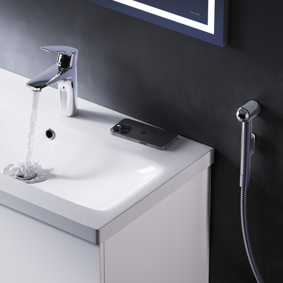 Смеситель для раковины AM.PM Gem F90A03000 с гигиеническим душем Хром Смеситель для раковины AM.PM Gem F90A03000 с гигиеническим душем Хром