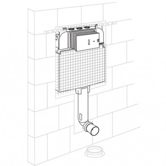 Смывной бачок BelBagno CS BB025-CS для унитаза без клавиши смыва Смывной бачок BelBagno CS BB025-CS для унитаза без клавиши смыва