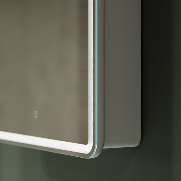 Зеркальный шкаф Sancos Diva 60 DI600 с подсветкой Белый с сенсорным выключателем Зеркальный шкаф Sancos Diva 60 DI600 с подсветкой Белый с сенсорным выключателем