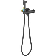 Гигиенический душ со смесителем Aquatek Оберон AQ1027MB с термостатом Черный матовый