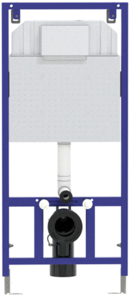Инсталляция Berges Novum L6 040216 для унитаза с Черной глянцевой клавишей смыва Инсталляция Berges Novum L6 040216 для унитаза с Черной глянцевой клавишей смыва
