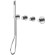 Душевая система Paffoni Modular Box KITMB000CR с термостатом Хром