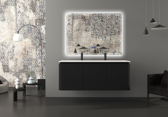 Тумба под раковину Cezares Stylus 140 55231 подвесная Nero grafite