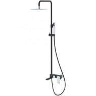 Душевая система Boheme Q 148-BCR.2 Черная Хром