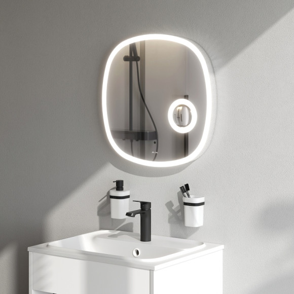 Зеркало AM.PM Func 55 M8FMOX0553SA с подсветкой с увеличением с ИК-сенсорным выключателем