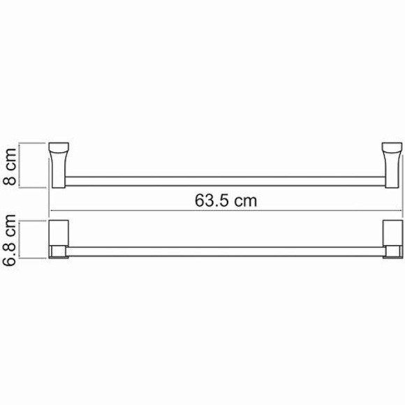 Полотенцедержатель WasserKRAFT Exter K-5230 Светлая бронза