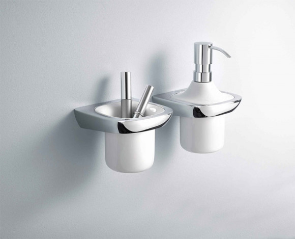 Стакан для зубных щеток Kludi Ambienta 5397505 Хром Белый Стакан для зубных щеток Kludi Ambienta 5397505 Хром Белый