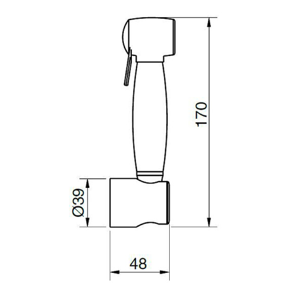 Гигиенический душ Cezares Atlantis ATLANTIS-U-ID-02 Бронза