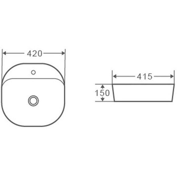 Раковина Grossman 42 GR-3028 Белая Раковина Grossman 42 GR-3028 Белая