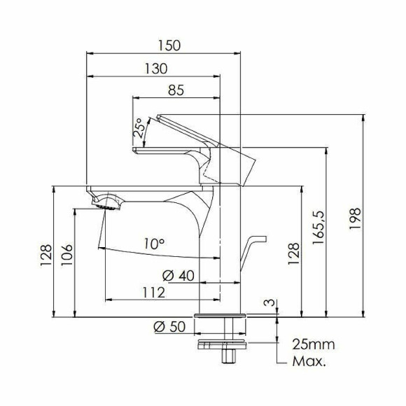 Смеситель для раковины Remer Energy EY10 Хром Смеситель для раковины Remer Energy EY10 Хром