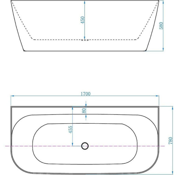 Акриловая ванна Allen Brau Priority 3 170x78 2.31003.20 без гидромассажа Акриловая ванна Allen Brau Priority 3 170x78 2.31003.20 без гидромассажа
