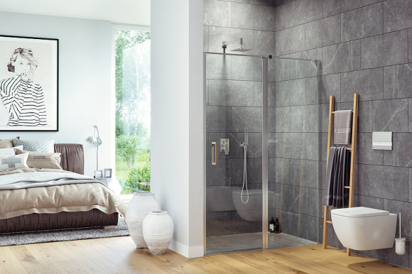 Душевая дверь Excellent Mazo 120x195 KAEX.3025.1S.1200.LP+KAEX.3025.1D.0650.LP (KAEX.3025.1D.0650.LP+KAEX.3025.1S.1200.LP) Хром