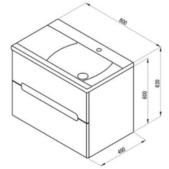 Тумба под раковину Ravak SD Classic II 80 R X000000916 подвесная Латте Белая Тумба под раковину Ravak SD Classic II 80 R X000000916 подвесная Латте Белая