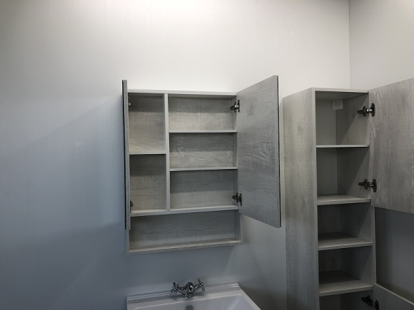 Зеркальный шкаф Comforty Никосия 60 00004138878 Дуб белый Зеркальный шкаф Comforty Никосия 60 00004138878 Дуб белый