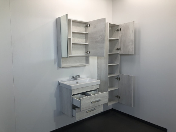 Зеркальный шкаф Comforty Никосия 60 00004138878 Дуб белый Зеркальный шкаф Comforty Никосия 60 00004138878 Дуб белый