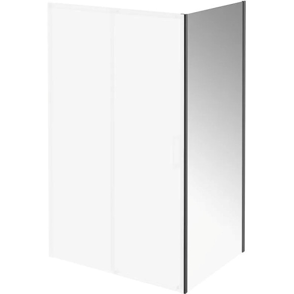 Душевая стенка Kerama Marazzi Vetro 90 VE.90.FP.BLK.M профиль Черный матовый стекло прозрачное