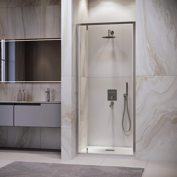 Душевая дверь RGW Leipzig LE-102 90 711210209-11 профиль Хром стекло прозрачное