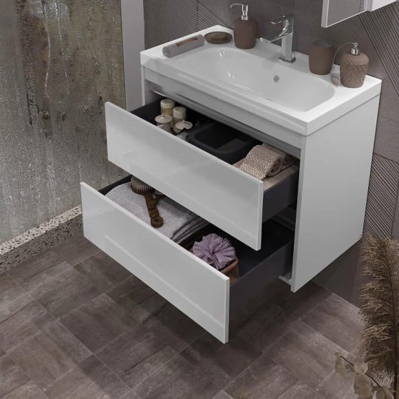 Тумба под раковину Opadiris Фреш 70 00-00007086 подвесная Белая