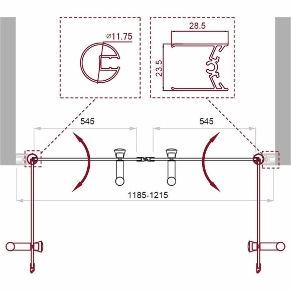 Душевая дверь BelBagno Uno 120 UNO-B-2-120-CH-Cr профиль Хром стекло шиншилла Душевая дверь BelBagno Uno 120 UNO-B-2-120-CH-Cr профиль Хром стекло шиншилла