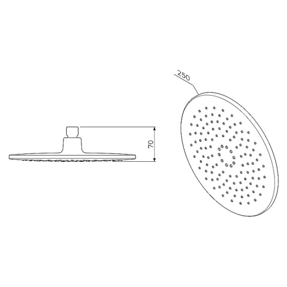 Верхний душ AM.PM Like F0580000 хром/серый Верхний душ AM.PM Like F0580000 хром/серый