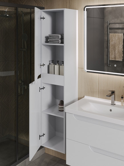 Шкаф пенал Orange Milano PM35-05KU Белый Шкаф пенал Orange Milano PM35-05KU Белый