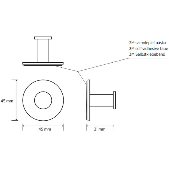 Крючок Bemeta Easy 163106365 Нержавеющая сталь матовая Крючок Bemeta Easy 163106365 Нержавеющая сталь матовая