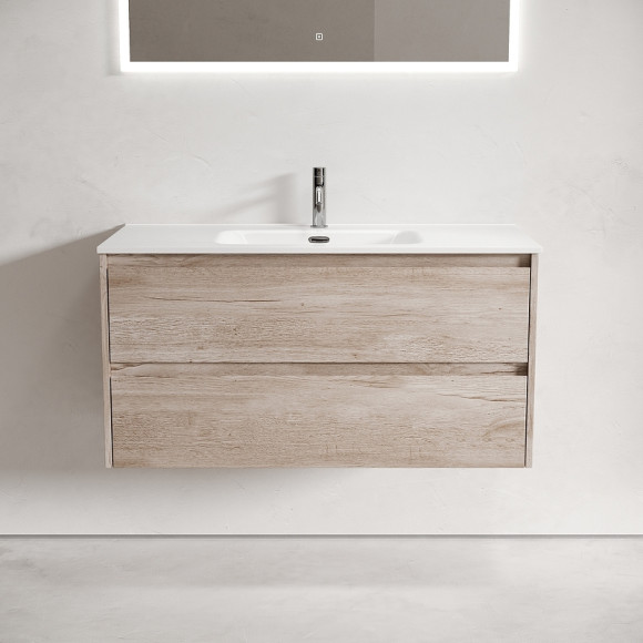 Тумба под раковину Sancos Libra 100 LB100EG подвесная Дуб галифакс натуральный