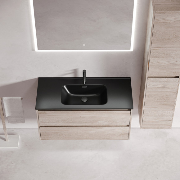 Тумба под раковину Sancos Libra 100 LB100EG подвесная Дуб галифакс натуральный