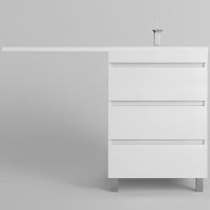 Тумба под раковину Style Line Даллас Леон 120 Люкс Plus СС-00002439 Белая