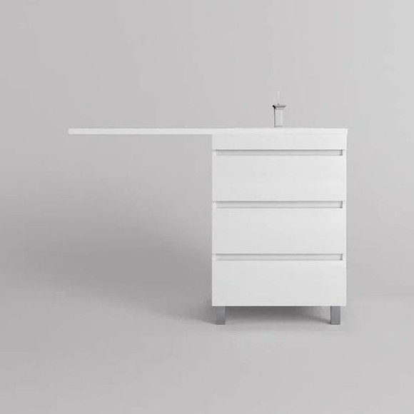 Тумба под раковину Style Line Даллас Леон 120 Люкс Plus СС-00002439 Белая Тумба под раковину Style Line Даллас Леон 120 Люкс Plus СС-00002439 Белая