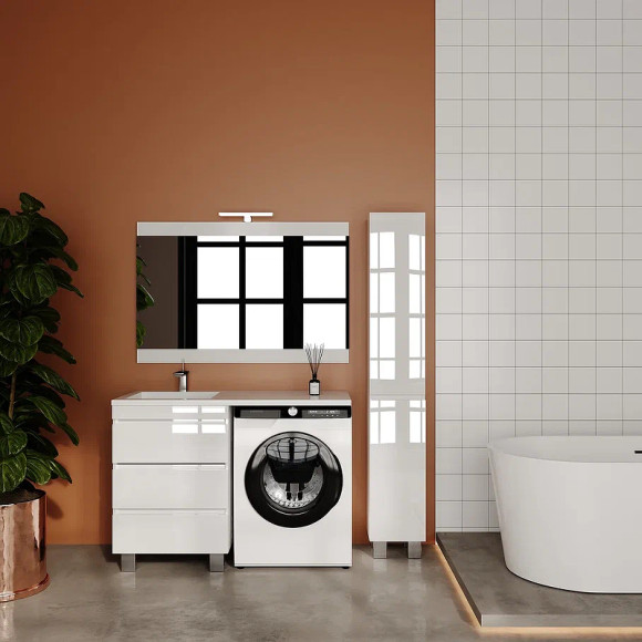 Тумба под раковину Style Line Даллас Леон 120 Люкс Plus СС-00002439 Белая Тумба под раковину Style Line Даллас Леон 120 Люкс Plus СС-00002439 Белая