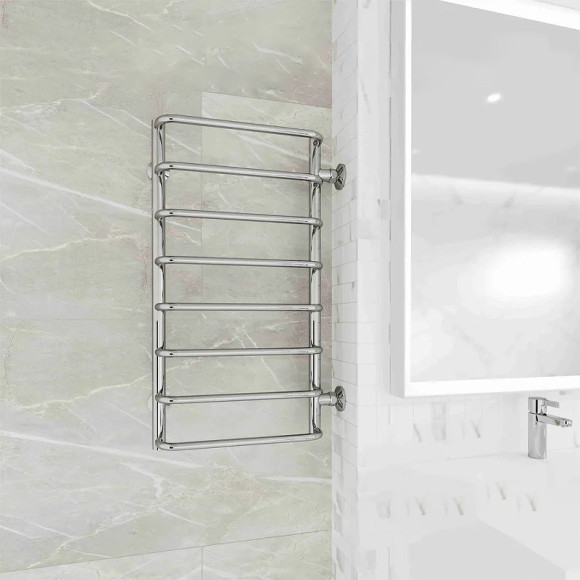 Водяной полотенцесушитель Terminus Стандарт П8 400х800 бп600 4670078530363 Хром, боковое подключение, G 1" НР