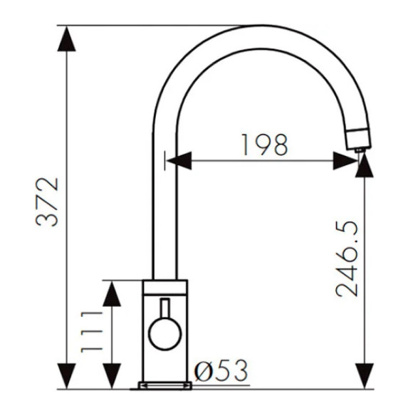 Смеситель для кухни Kaiser Merkur 26744-15 Вороненая сталь Смеситель для кухни Kaiser Merkur 26744-15 Вороненая сталь