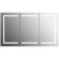 Зеркальный шкаф Aquatek 120 AQ7124-MLC с подсветкой Хром Зеркальный шкаф Aquatek 120 AQ7124-MLC с подсветкой Хром