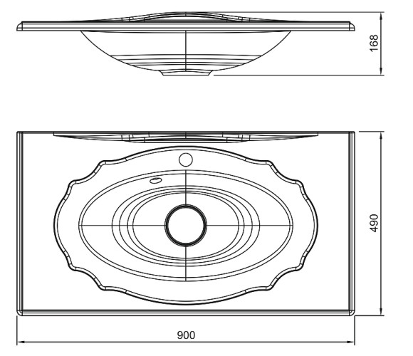 Раковина Florentina Гармония 90 10.030.00900.001 Белая Раковина Florentina Гармония 90 10.030.00900.001 Белая