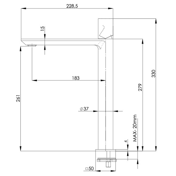 Смеситель для раковины Remer Edge EG512LXL Хром Смеситель для раковины Remer Edge EG512LXL Хром