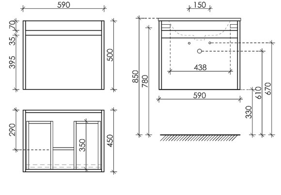 Тумба под раковину Sancos Smart 60 SM60W подвесная Белый глянец Тумба под раковину Sancos Smart 60 SM60W подвесная Белый глянец